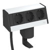 Deskbox mit Befestigungszwinge, Alu, alu