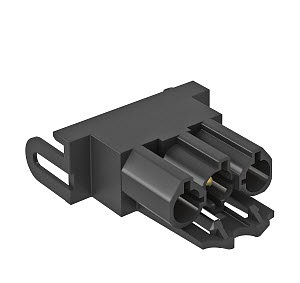 Steckerteil-Adapter, gerade GST 18i 3p, Modul 45connect, PA, schwarz