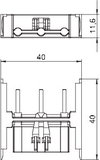 Verbinder für Steckdosen Modul 45connect, PA, schwarz