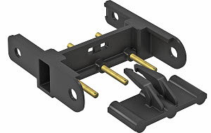 Verbinder für Steckdosen Modul 45connect, PA, schwarz
