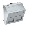 Datentechnikträger für 2 Anschlussmodule Typ C 45x45mm, PC, alu lackiert