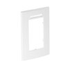 Abdeckrahmen Modul 45, 2fach 84x140mm, PC, reinweiß, RAL 9010