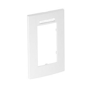 Abdeckrahmen Modul 45, 2fach 84x140mm, PC, reinweiß, RAL 9010