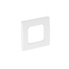 Abdeckrahmen 50er Zentraleinsatz, 1fach 84x84mm, PC, reinweiß, RAL 9010
