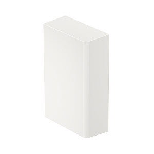 Endstück SIGNA BASE 70x110 9010 34x117x73, PC/ABS, reinweiß, RAL 9010