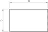 Endstück 80x170mm, PVC, cremeweiß, RAL 9001