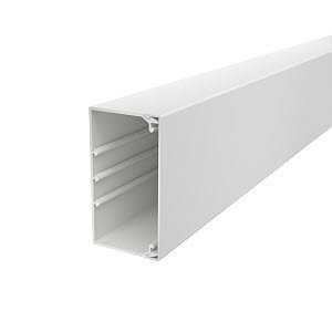 Wand- und Deckenkanal halogenfrei 60x110x2000, PC/ABS, lichtgrau, RAL 7035