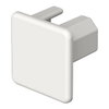 Endstück halogenfrei 20x20mm, PC/ABS, reinweiß, RAL 9010