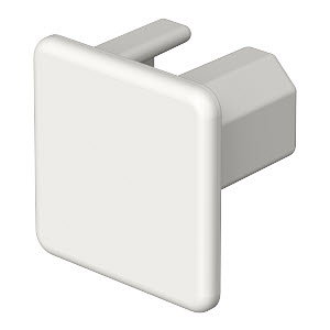 Endstück halogenfrei 20x20mm, PC/ABS, reinweiß, RAL 9010