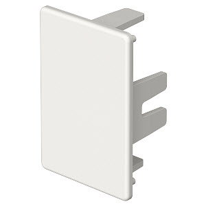 Endstück halogenfrei 30x45mm, PC/ABS, reinweiß, RAL 9010