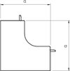 Inneneckhaube halogenfrei 60x90mm, PC/ABS, reinweiß, RAL 9010