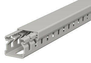Verdrahtungskanal 15x15x2000, PVC, steingrau, RAL 7030
