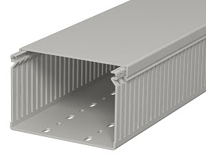 Verdrahtungskanal 80x120x2000, PVC, steingrau, RAL 7030