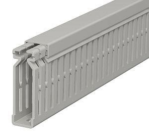 Verdrahtungskanal 60x15x2000, PVC, steingrau, RAL 7030