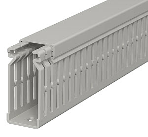 Verdrahtungskanal 60x25x2000, PVC, steingrau, RAL 7030