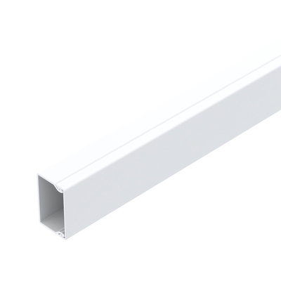Wand- und Deckenkanal mit Bodenlochung 25x40x2000, PVC, reinweiß, RAL 9010