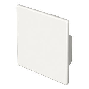 Endstück 60x60mm, PVC, reinweiß, RAL 9010