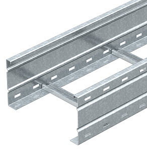 Weitspannkabelleiter gelochter Seitenholm 160x300x6000, St, FT