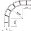 Bogen 90° für Weitspannkabelleiter 160 160x300, St, FT