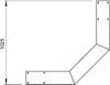 Bogen 90° steigend für Weitspannkabelleiter 160 160x300, St, FT