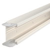 Geräteeinbaukanal mit Bodenlochung 70x110x2000, PVC, cremeweiß, RAL 9001
