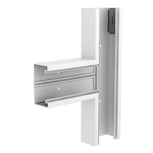 T-Stück 70x130mm, PVC, reinweiß, RAL 9010