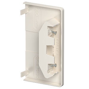 Endstück 70x130mm, PVC, cremeweiß, RAL 9001