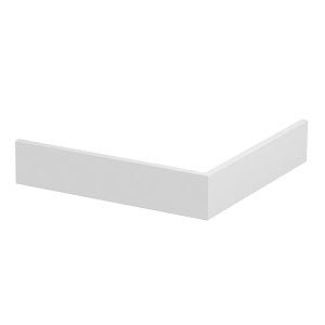 Oberteil Außeneck, glatt, PVC, reinweiß, RAL 9010