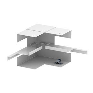 Inneneck vereinfacht symmetrisch 70x110x128, St, reinweiß, RAL 9010