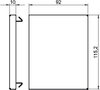 Endstück 90x110x10, St, reinweiß, RAL 9010