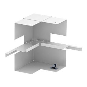 Inneneck vereinfacht symmetrisch 70x170x128, St, reinweiß, RAL 9010