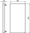 Endstück 90x170x10, St, reinweiß, RAL 9010