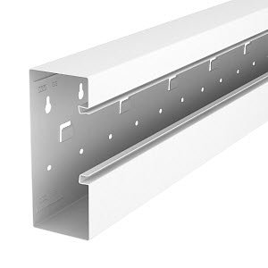 Geräteeinbaukanal asymmetrisch 70x170x2000, St, reinweiß, RAL 9010