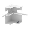 Inneneck vereinfacht asymmetrisch 70x170x128, St, reinweiß, RAL 9010