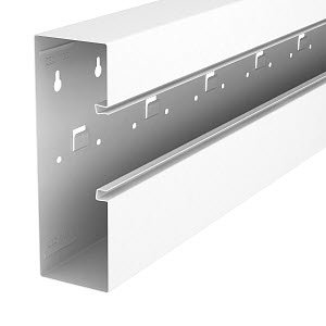 Geräteeinbaukanal asymmetrisch 70x210x2000, St, reinweiß, RAL 9010