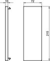 Endstück 70x210x10, St, reinweiß, RAL 9010