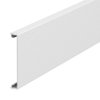 Oberteil kanneliert 80x2000mm, PVC, reinweiß, RAL 9010
