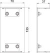 Endstück 70x130x37, Alu, EL