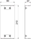 Endstück 90x210x37, Alu, EL