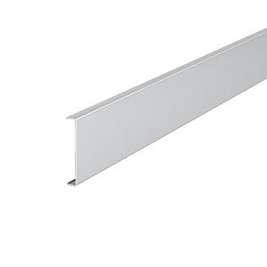 Oberteil 12x76,5x2000, Alu, reinweiß, RAL 9010