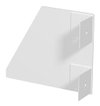 Endstück links, für Pultkanal 133x110mm, St, reinweiß, RAL 9010