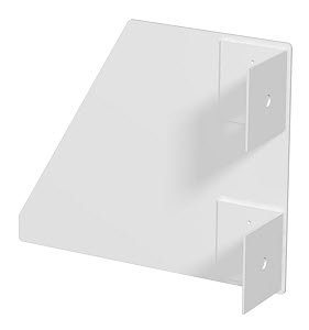 Endstück links, für Pultkanal 133x110mm, St, reinweiß, RAL 9010