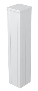 Installationssäule Boden 675x130x140, Alu, EL