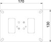 Bodenplatte 170x130x3, St, FSK, reinweiß, RAL 9010