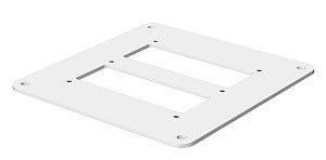 Bodenplatte 200x170x3mm, St, FSK, reinweiß, RAL 9010