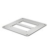 Bodenplatte 200x170x3mm, St, FSK, weißaluminium, RAL 9006