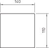 Gummiunterlage 140x110x4, GUM, schwarz