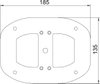 Bodenplatte für ISSDM45 185x135x3, St, FSK, reinweiß, RAL 9010