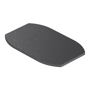 Gummiunterlage für ISSDM45 131x81x4, GUM, schwarz