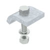 Klemmwinkel mit Sechskantschr., h = 20 mm 60x50, St, FT